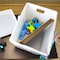 Flipside Corrugated Postal Storage Tote, 18-1/4 in L x 13-1/4 in W x 11-3/5 in H, Translucent, Plastic, 4 PK 40102 - alternate 3